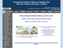Tablet Screenshot of customstorybooks.com